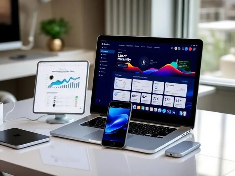 Matériel Apple premium et dashboard Leazr