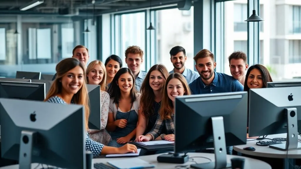 Équipe startup en croissance rapide